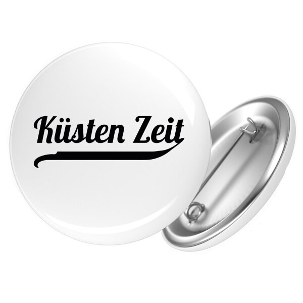 Button Küsten Zeit Schriftzug