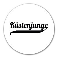 Aufkleber Küstenjunge Schriftzug 10cm Sticker