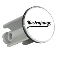 Waschbeckenstöpsel Küstenjunge Schriftzug 4cm...
