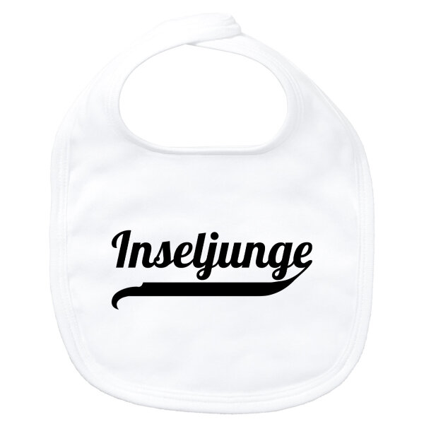 Baby Lätzchen Inseljunge Schriftzug