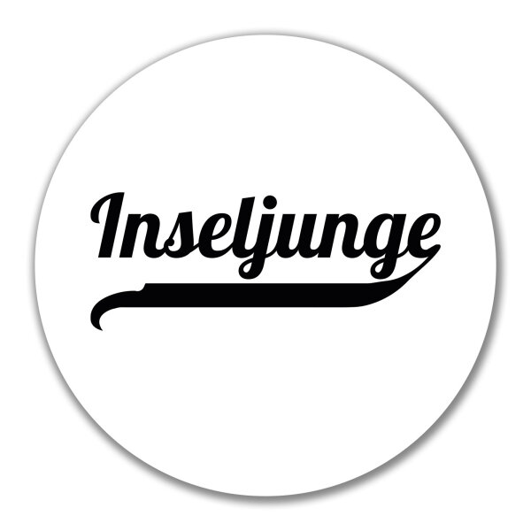 Aufkleber Inseljunge Schriftzug 10cm Sticker