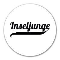 Aufkleber Inseljunge Schriftzug 10cm Sticker