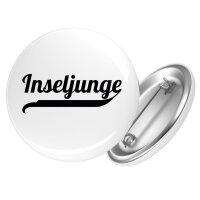 Button Inseljunge Schriftzug