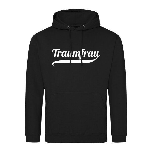 Unisex Hoodie Traumfrau Schriftzug Größe S-3XL