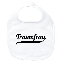 Baby Lätzchen Traumfrau Schriftzug