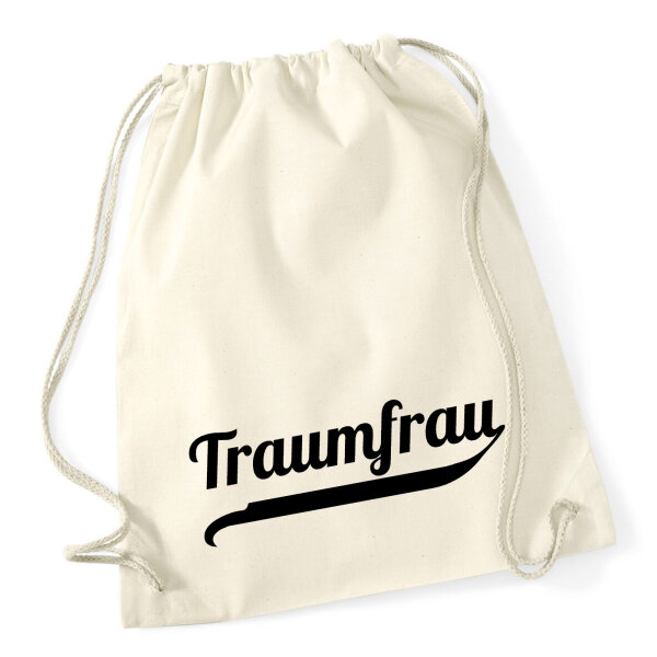 Turnbeutel Traumfrau Schriftzug 12 Liter