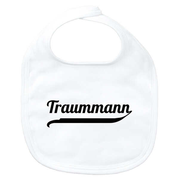 Baby Lätzchen Traummann Schriftzug
