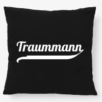 Kissen Traummann Schriftzug 40x40cm
