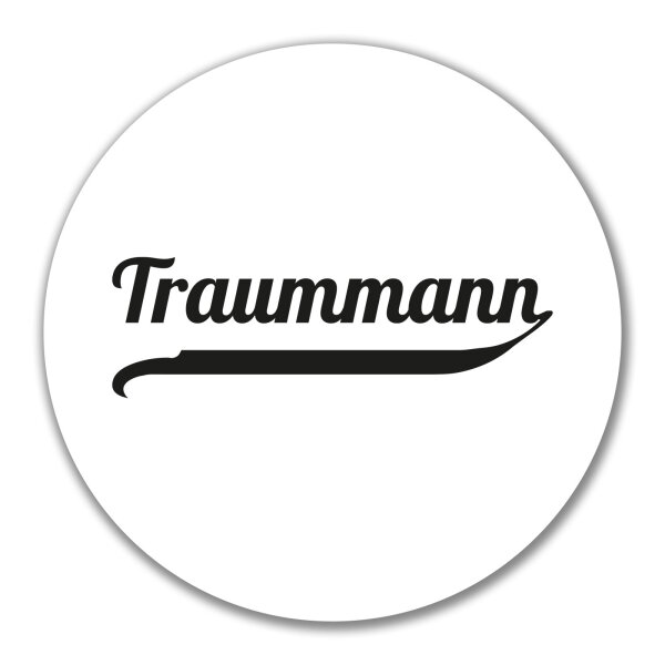 Aufkleber Traummann Schriftzug 10cm Sticker