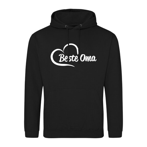 Unisex Hoodie Beste Oma Herz Größe S-3XL