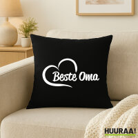 Kissen Beste Oma Herz 40x40cm