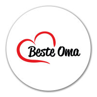 Aufkleber Beste Oma Herz 10cm Sticker