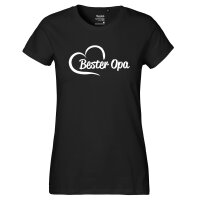 Damen T-Shirt Bester Opa Herz Größe XS-XXL