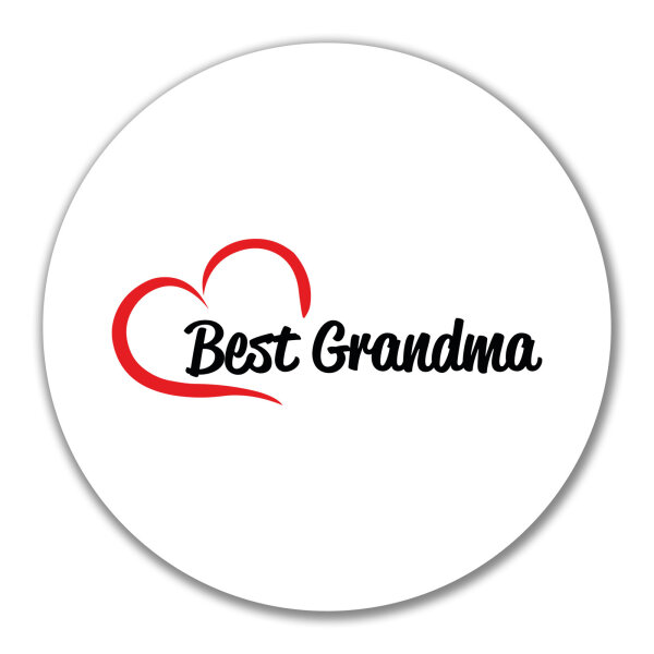 Aufkleber Best Grandma Heart 10cm Sticker
