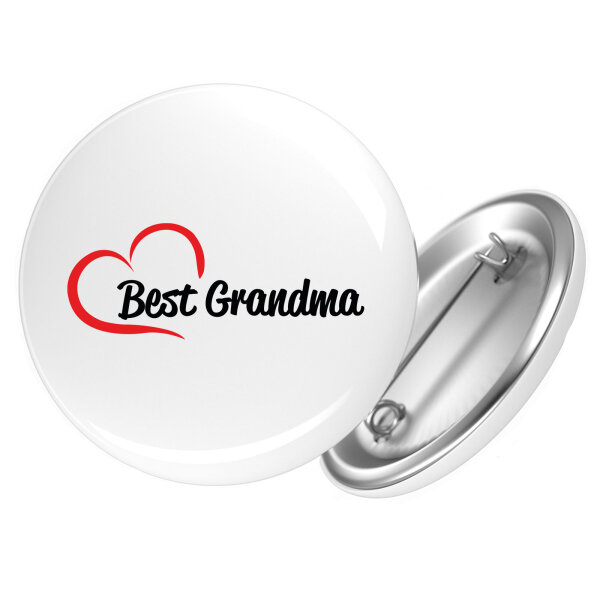 Button Best Grandma Heart