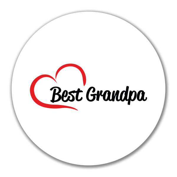 Aufkleber Best Grandpa Heart 10cm Sticker