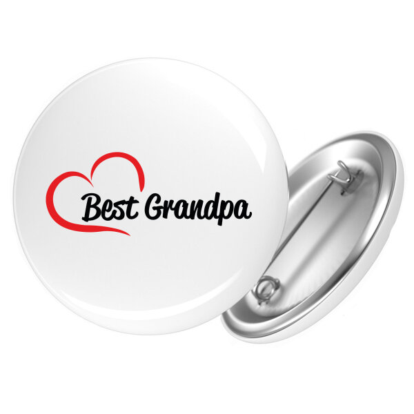 Button Best Grandpa Heart