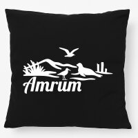 Kissen Amrum Strandmotiv 40x40cm