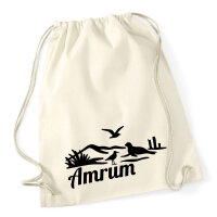 Turnbeutel Amrum Strandmotiv 12 Liter