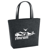 Filzshopper Amrum Strandmotiv 22 Liter Filztasche