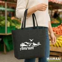 Filzshopper Amrum Strandmotiv 22 Liter Filztasche