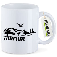 Kaffeetasse Amrum Strandmotiv 330ml