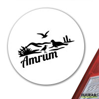 Aufkleber Amrum Strandmotiv 10cm Sticker