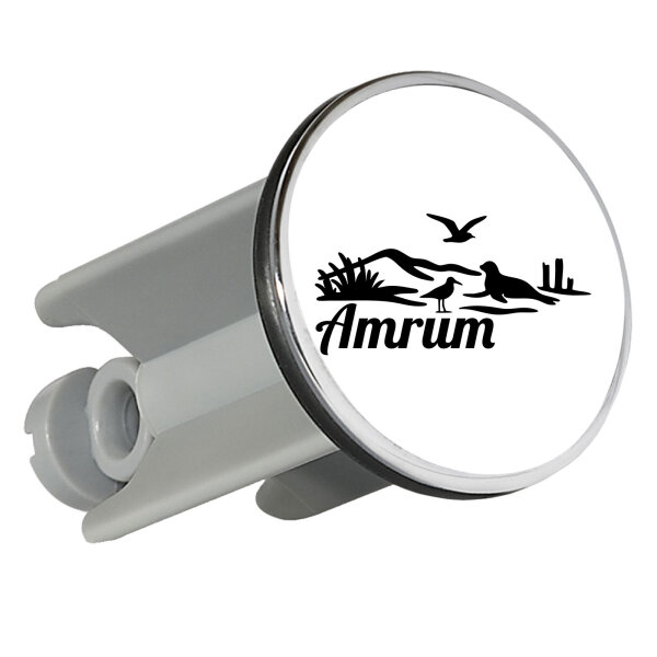 Waschbeckenstöpsel Amrum Strandmotiv 4cm Abflussstopfen
