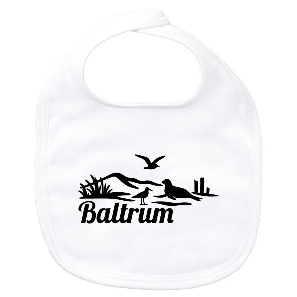Baby Lätzchen Baltrum Strandmotiv
