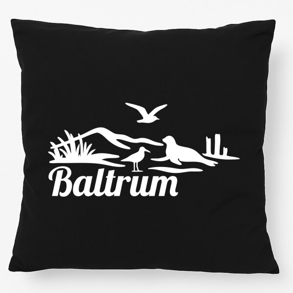 Kissen Baltrum Strandmotiv 40x40cm