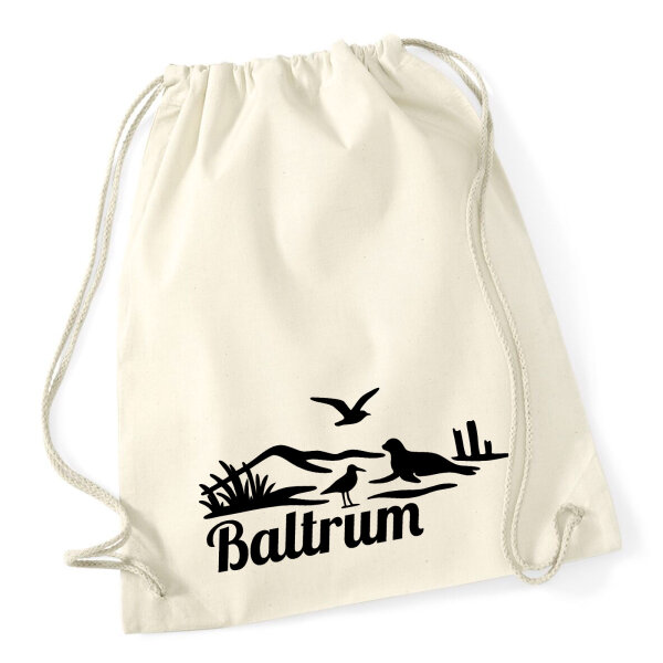 Turnbeutel Baltrum Strandmotiv 12 Liter