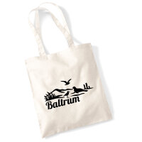 Jutebeutel Baltrum Strandmotiv 10 Liter