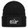 Beanie mit Patch Borkum Strandmotiv Black