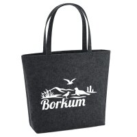 Filzshopper Borkum Strandmotiv, 22 Liter