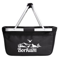 Einkaufskorb faltbar Borkum Strandmotiv 20 Liter...