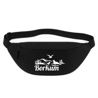 Bauchtasche Borkum Strandmotiv 2,5 Liter Black
