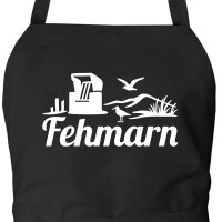 Schürze Fehmarn Strandmotiv