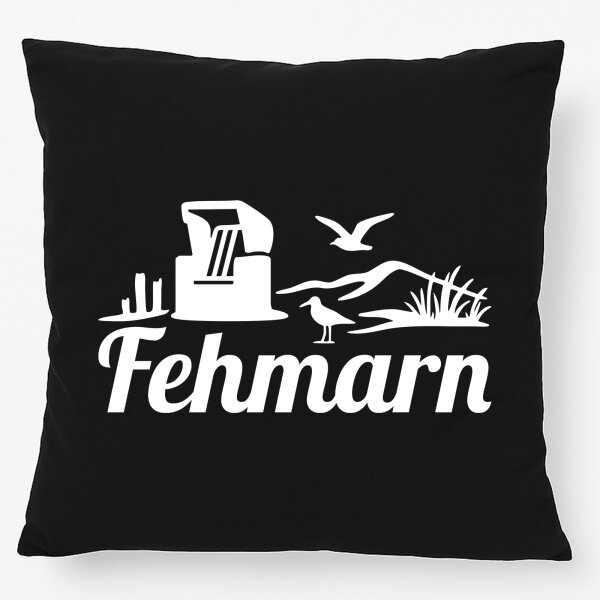 Kissen Fehmarn Strandmotiv 40x40cm