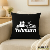 Kissen Fehmarn Strandmotiv 40x40cm