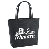 Filzshopper Fehmarn Strandmotiv, 22 Liter