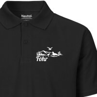 Herren Polo Shirt Föhr Strandmotiv Größe...