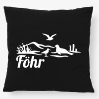 Kissen Föhr Strandmotiv 40x40cm