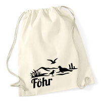 Turnbeutel Föhr Strandmotiv 12 Liter