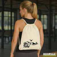 Turnbeutel Föhr Strandmotiv 12 Liter