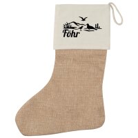 Weihnachtsstrumpf F&ouml;hr Strandmotiv Beige