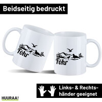 Kaffeetasse Föhr Strandmotiv 330ml