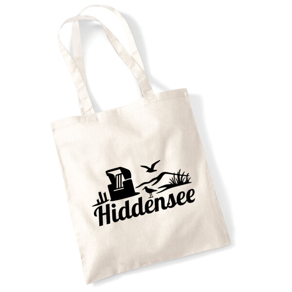 Jutebeutel Hiddensee Strandmotiv 10 Liter