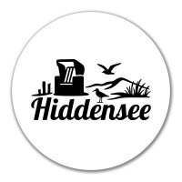 Aufkleber Hiddensee Strandmotiv 10cm Sticker