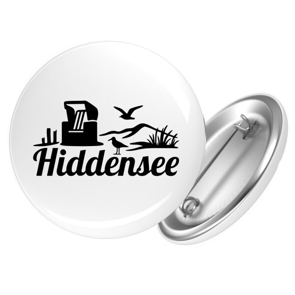 Ansteckbutton Hiddensee Strandmotiv Größe 59mm