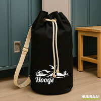 Seesack Hooge Strandmotiv 20 Liter Rucksack Black